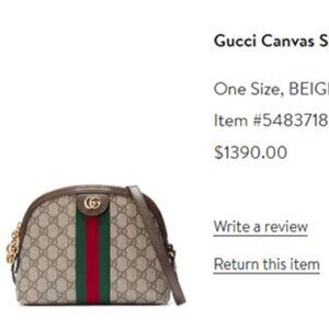 Gucci Canvas Crossbody Bag